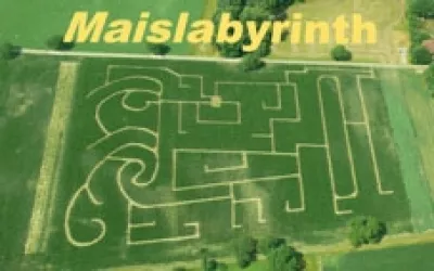 Luftbild Maislabyrinth