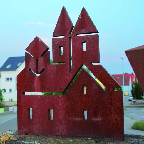 Skulptur Hördter Kloster - Verkehrskreisel Hördt